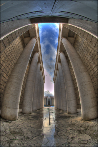 colonnato hdr colore roma palazzo lavoro-marioiscra