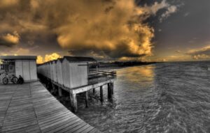 pontile con cabine hdr