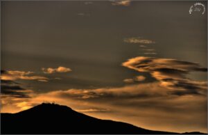 tramonto sui castelli