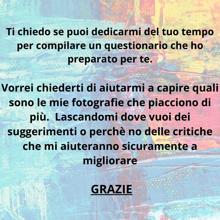 questionario gradimento fotografie